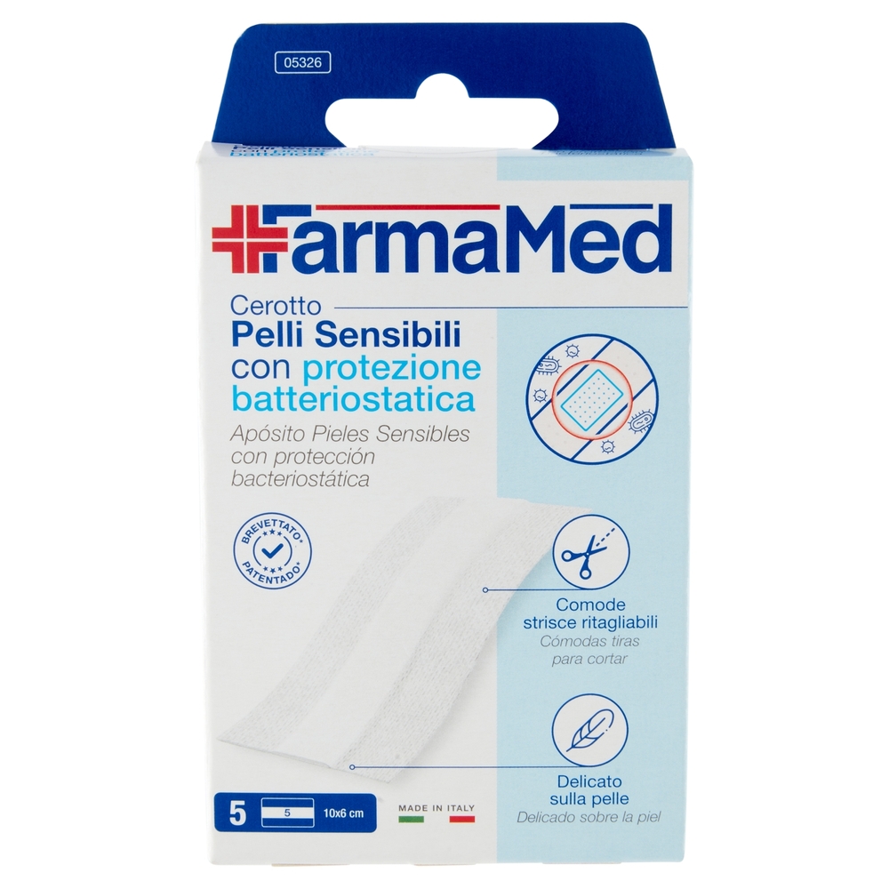 FarmaMed Cerotto Pelli Sensibili con protezione batteriostatica 5 pz